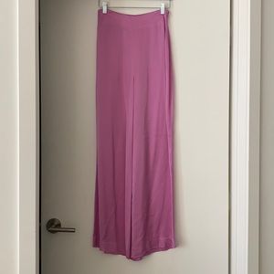 Zara Pink Satin Pants